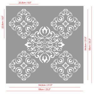 Trafarets sienām, griestiem, grīdām, mēbelēm BC-19